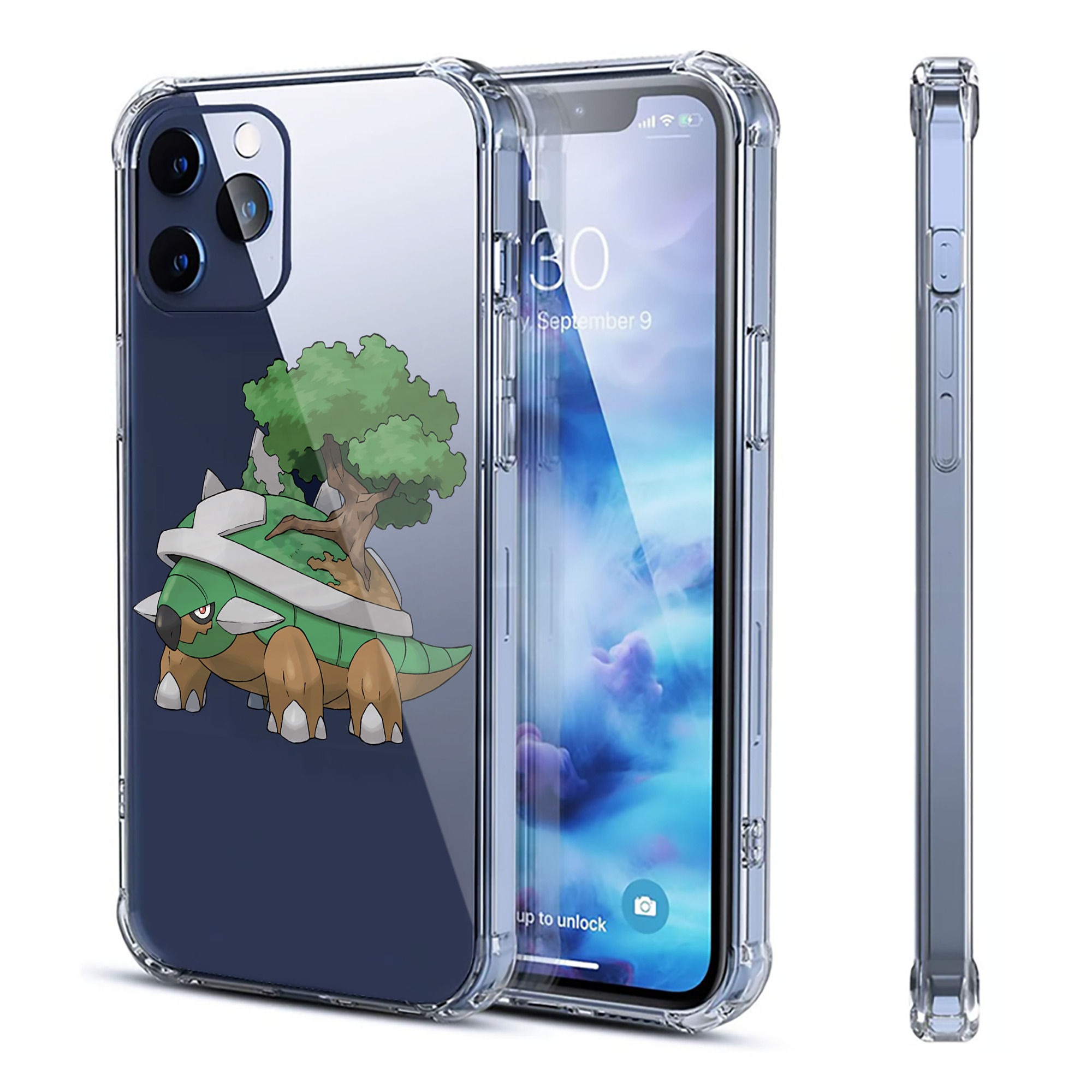 （画像用） ポケットモンスター Pokémon 【iPhone 12シリーズ対応】透明スマホケース（クリアソフトケース）